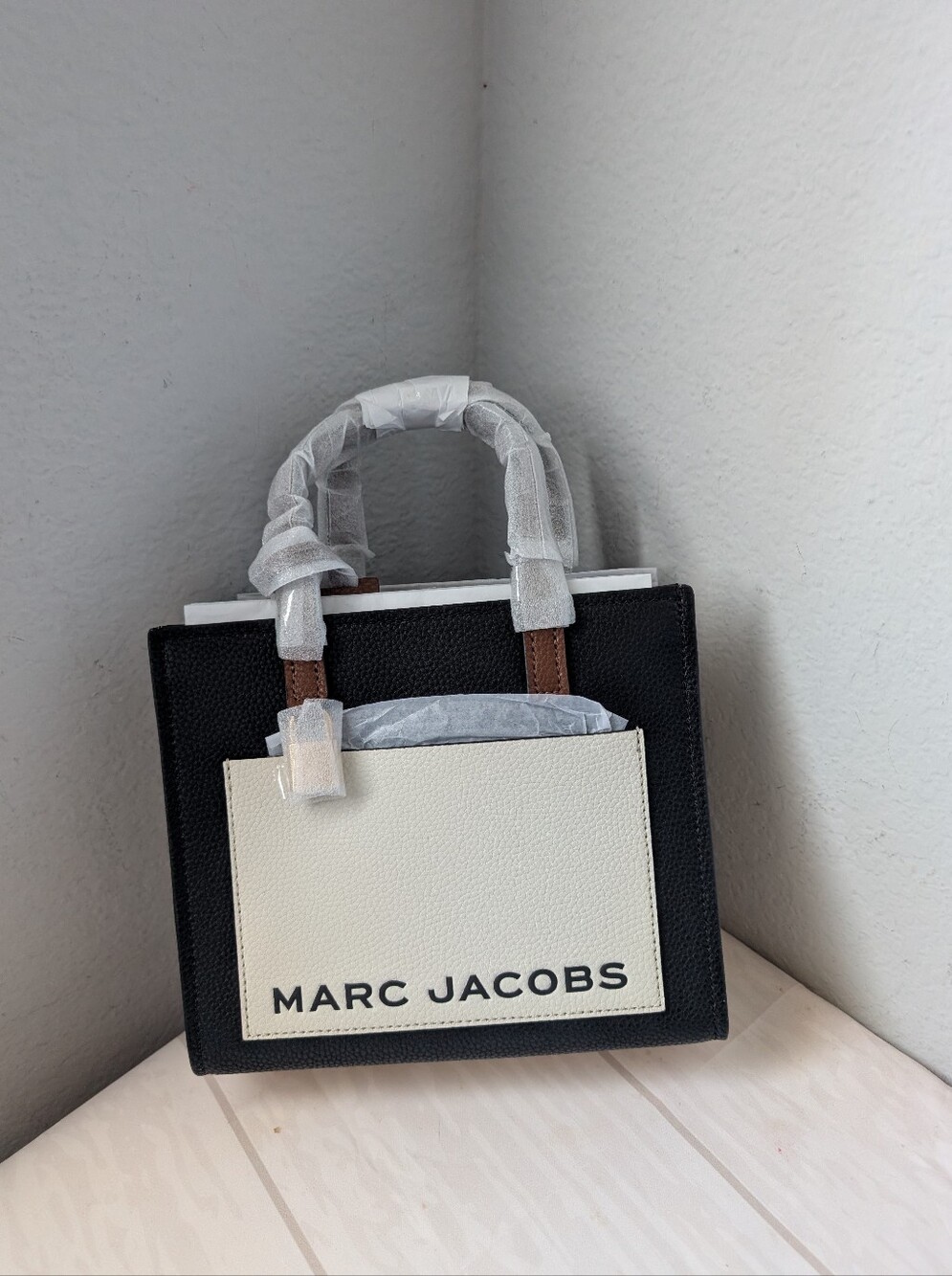 NWT Marc Jacobs Mini CB Bold Grind Tote Crossbody in Black Multi